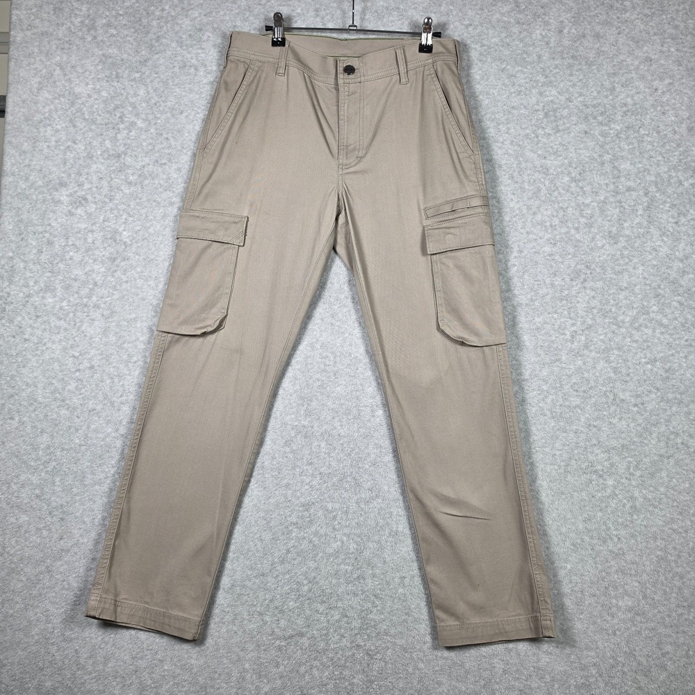 LL Bean Pants Mens Size 30x29 Clay BeanFlex Canvas Pants Cargo 2.0 Standard Fit